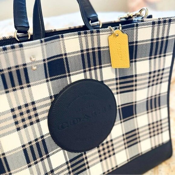 65 | 🍁🍁Coach Dempsey Tote Bag (Midnight) - Picture 3 of 10